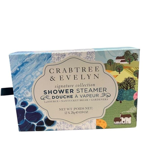 Crabtree & Evelyn Signature Collection Shower Steamer Tablets ~ Box of 12 Gift - Picture 3 of 4